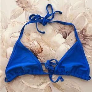 Royal Blue Triangle Bikini Top